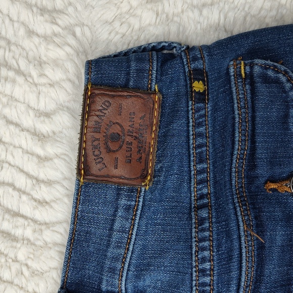 Women's Lucky Brand Sweet'N Crop Denim Blue Jeans Size 6/28 - Picture 8 of 11
